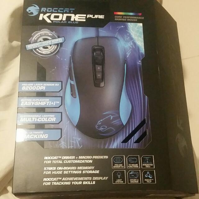 Bnib Roccat Kone Pure Polar Blue Toys Games On Carousell