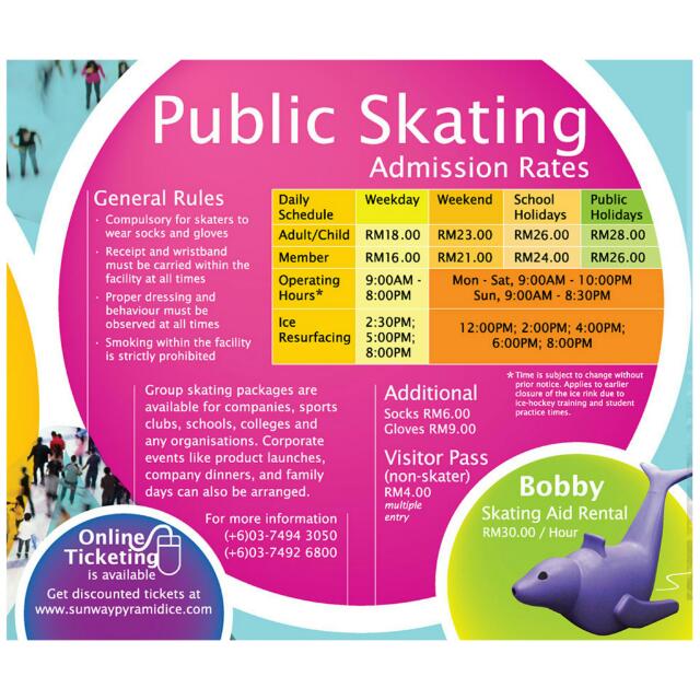 COUPONS] Sunway Pyramid Ice Skating, Tickets & Vouchers ...