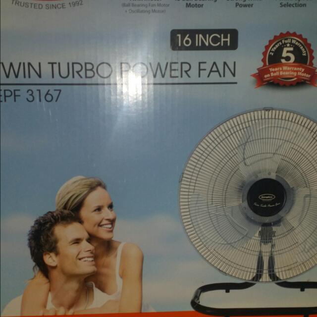 Europace Brand New Powerfan 16 Inch., Furniture & Home Living, Lighting