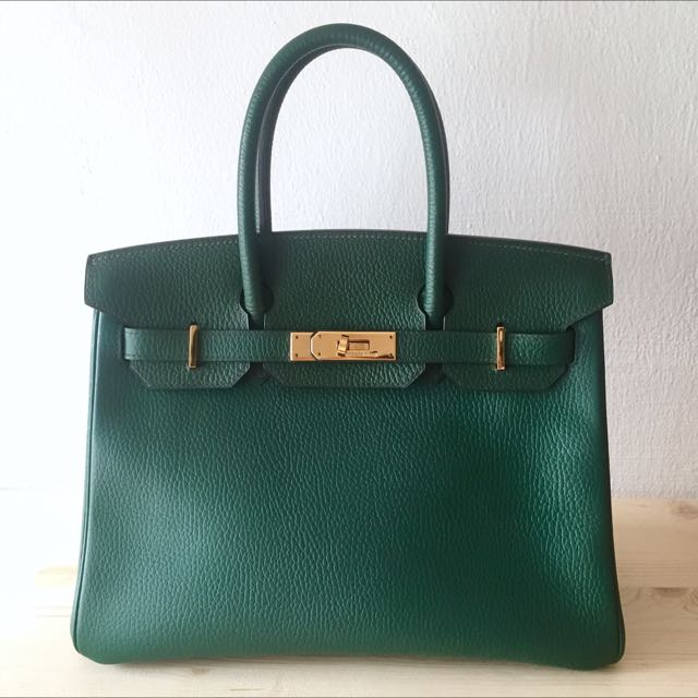 HERMES BIRKIN 30 GREEN CROC BAG, Luxury, Bags & Wallets on Carousell