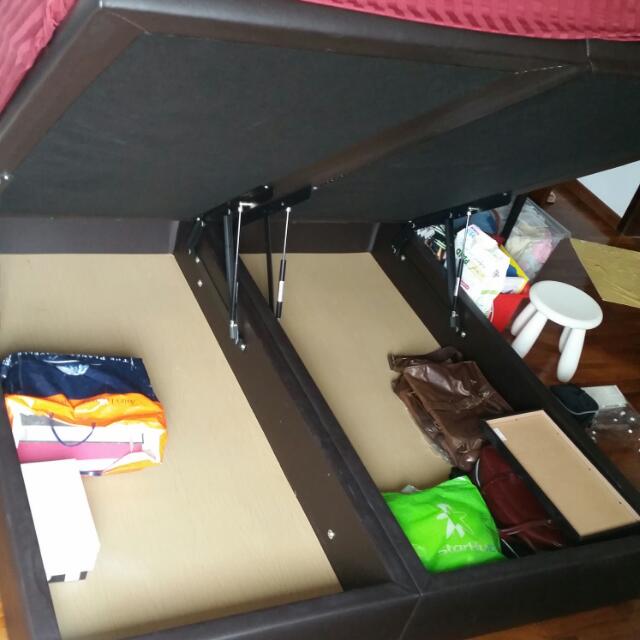 Reserved King Sized Bed Frame With Underneath Storage And Hydraulic Reserved King Sized Bed Frame With Underneath Storage And Hydraulic Lift Furniture On Carou