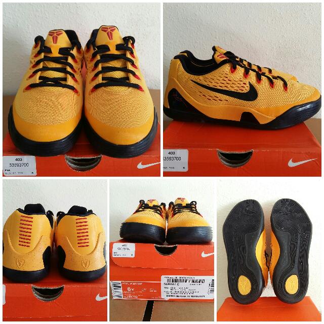 US 6Y Kobe 9 EM Bruce Lee GS REPRICED Women s Fashion Footwear Sneakers on Carousell