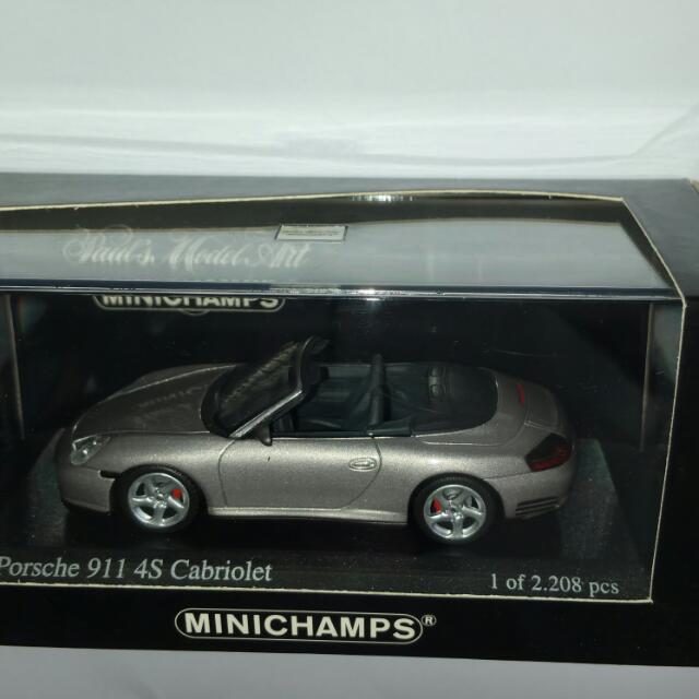 MINICHAMPS 1/43 – Porsche Cabriolet History Set 02 – Gris – Collection WAP 020SET2