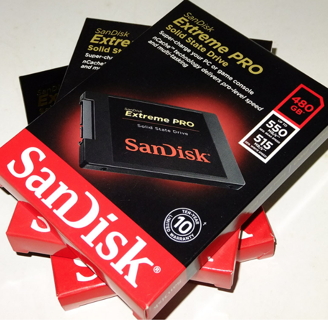 SanDisk Extreme PRO Solid State Drive (480GB) R/W 550MB/515MB ...