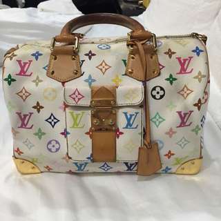 SOLD**AUTHENTIC LV LOUIS VUITTON Black Multicolor Mini HL Speedy Nano Bag  💙, Luxury, Bags & Wallets on Carousell