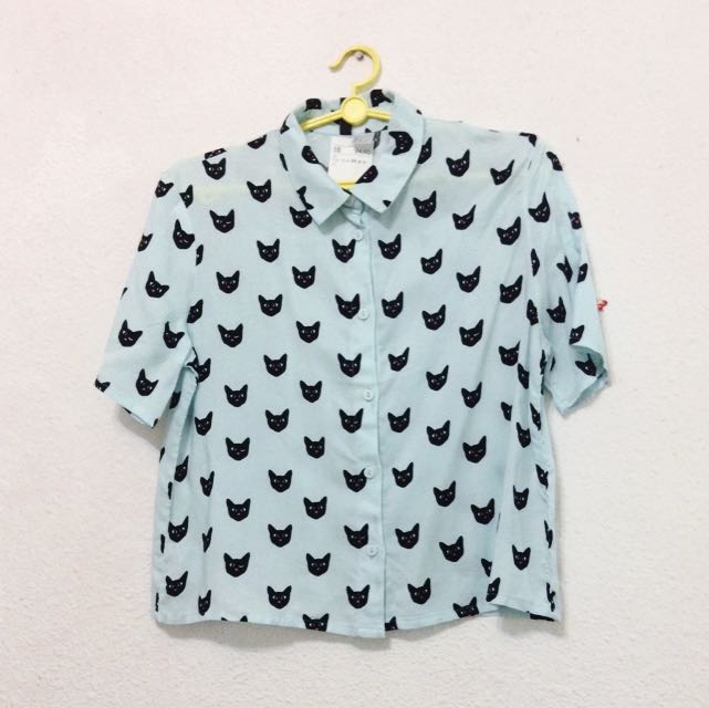 Pending H M Cat Blouse
