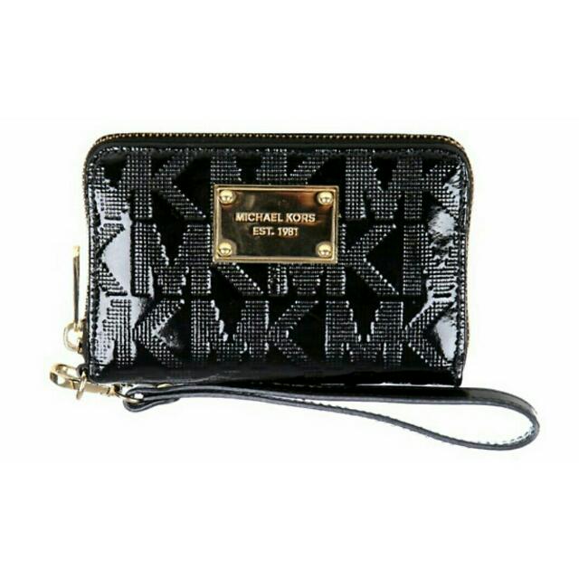 michael kors monogram wristlet