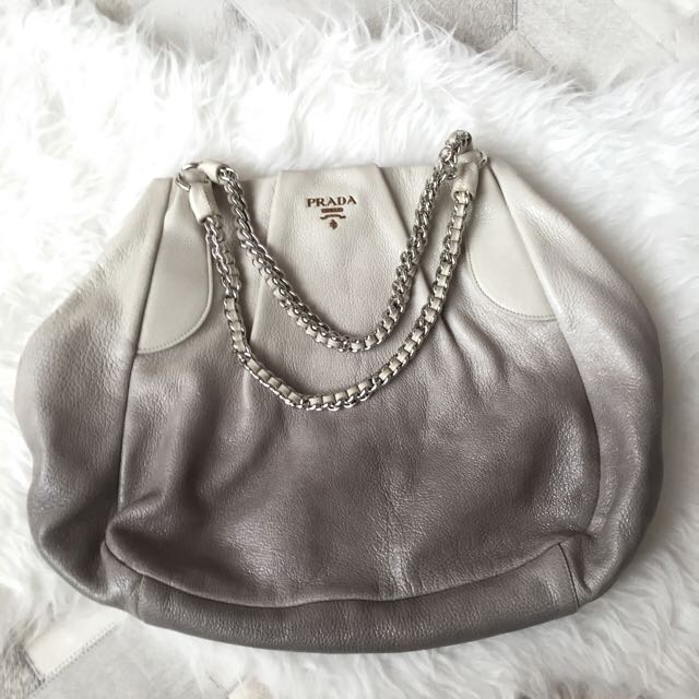 prada cervo lux chain handbag