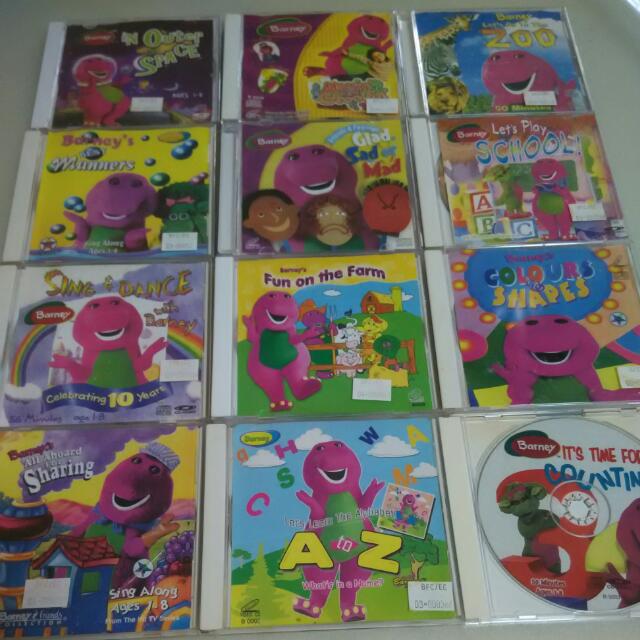 Set Of 12 Barney VCD For Ages 1 To 8, Hobbies & Toys, Toys & Games on ...
