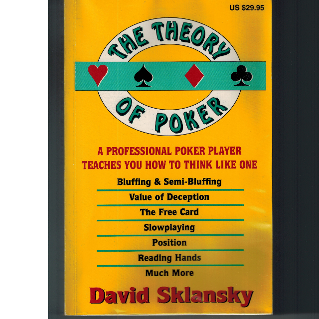 The Theory of Poker (David Sklansky), Hobbies & Toys, Books
