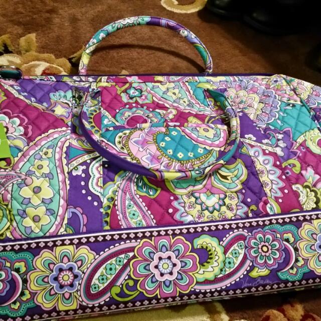 vera bradley frame travel bag