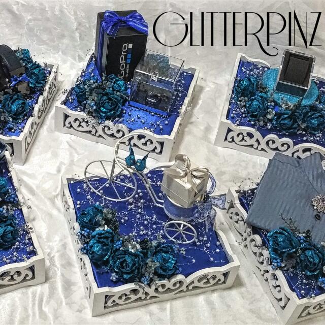 Wedding Trays Gubahan Hantaran Engagement Nikah Tunang Dulang Hantaran Men S Fashion Muslim Wear Accessories On Carousell