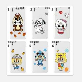 惡搞杯麵手機軟殼
杯麵裝：奇奇、史努比、 Kitty、史迪奇、維尼、米奇、小小兵、唐老鴨、黛西、小黃鴨、柯基、夜煞、大嘴猴、無臉男
奇奇裝：小小兵、史迪奇、維尼