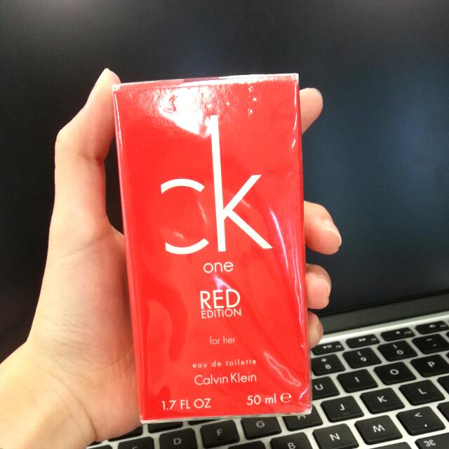 ck one red edition for her