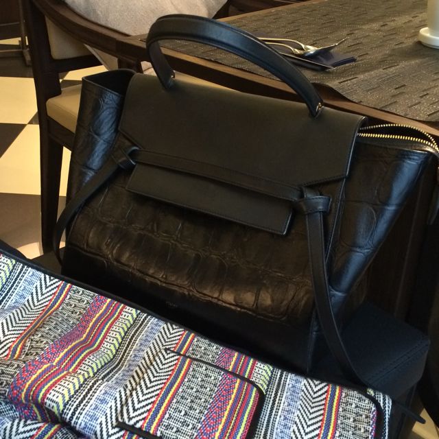 Celine belt on sale bag croc