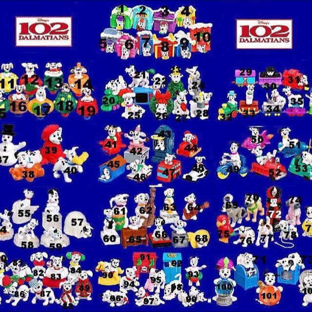 Mcdonald's 102 dalmatians set sale