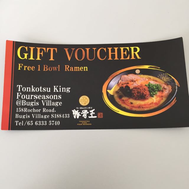 Tonkotsu King Fourseasons Bugis Village Entertainment On Carousell