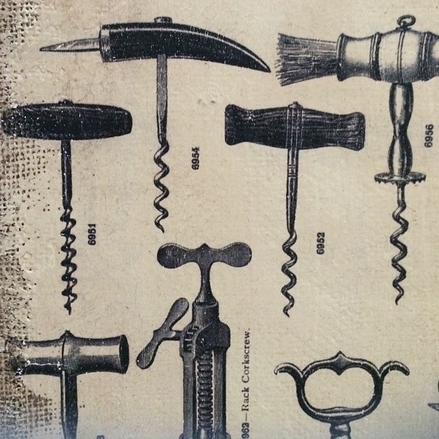 Vintage Style Corkscrews And Tools Sign Furniture Home Decor On