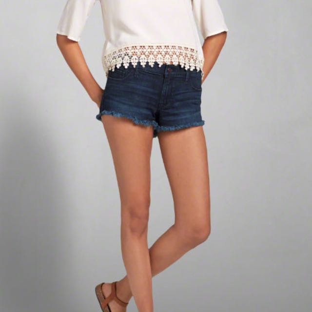 abercrombie and fitch denim shorts