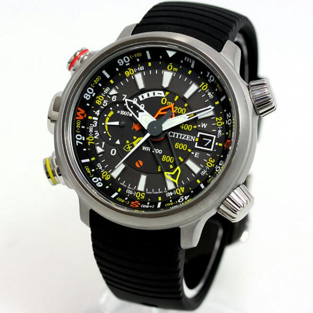 Citizen Men s BN5030 06E Altichron Eco Drive Titanium Black Rubber Strap Watch