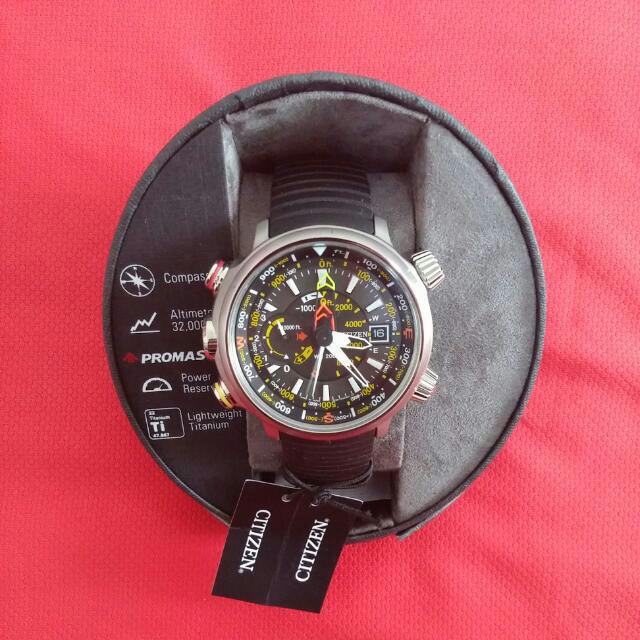 Citizen Men s BN5030 06E Altichron Eco Drive Titanium Black Rubber Strap Watch Luxury Watches on Carousell