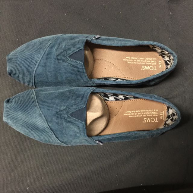 New Toms Teal Wash Big Size Luxury Sneakers Footwear on