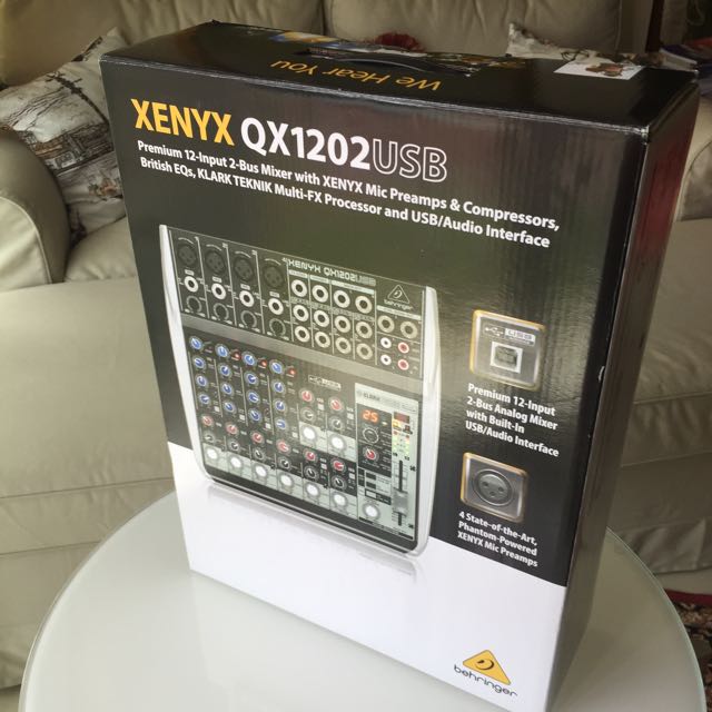 Price Reduced New BEHRINGER XENYX QX1202USB 12Input 2Bus Mixer and