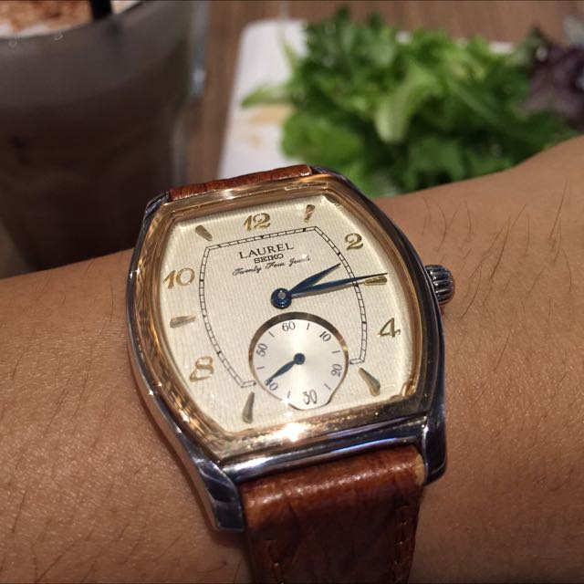 SEIKO LAUREL 18kと925sv手巻き4s28-5010 時計