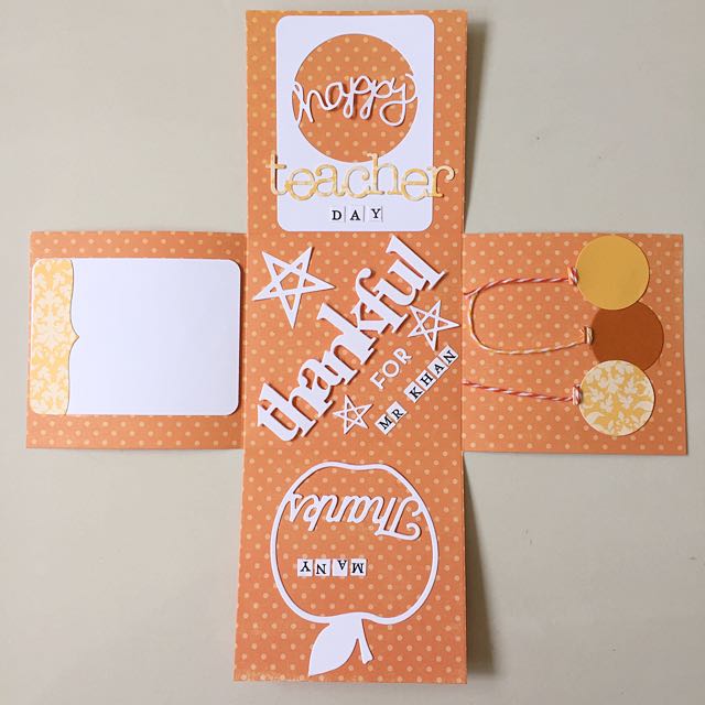 Happy Teacher Day Handmade Explosion Card Box Design Craft On Carousell