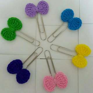 crochet ribbon bookmark