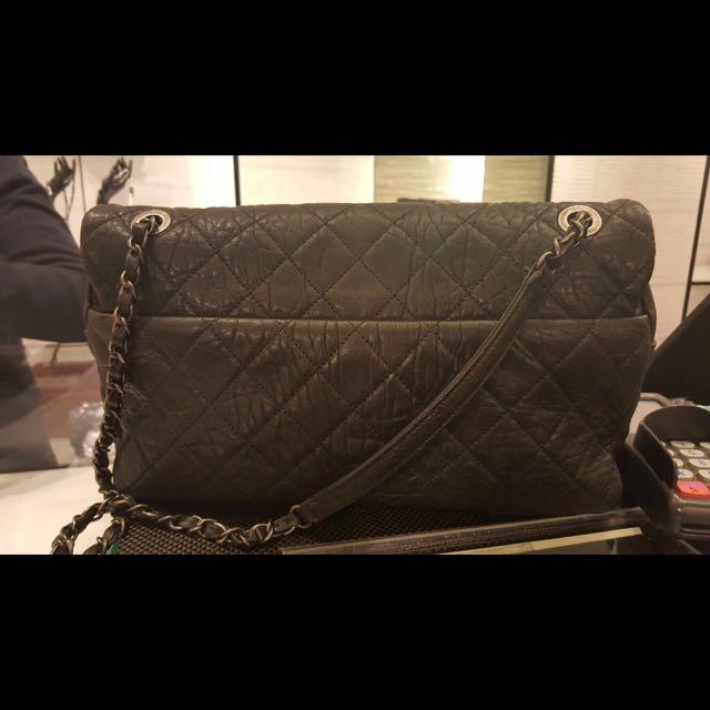 CHANEL Jumbo Easy Flap In Deerskin, Luxury, Bags & Wallets on Carousell