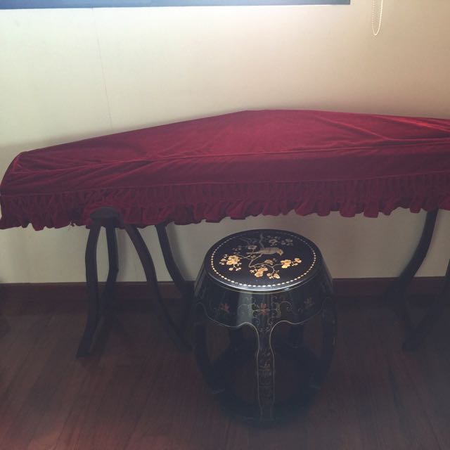Guzheng With Stool, Hobbies & Toys, Music & Media, Music Accessories on
