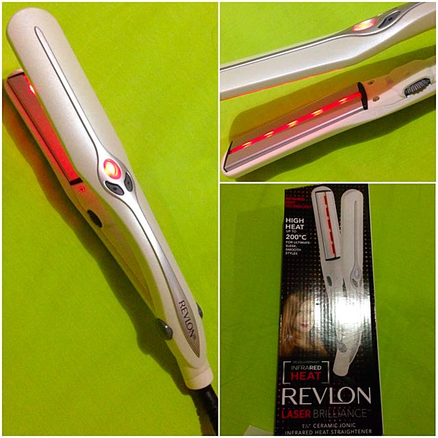 REVLON LASER BRILLIANCE CERAMIC IONIC INFRARED HEAT STRAIGHTENER Kesehatan Kecantikan di Carousell