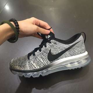二手-Flyknit Max 雪花 冰刀底 Oreo 9.9成新