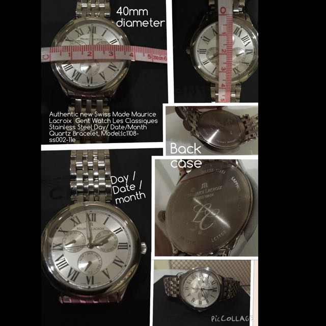 maurice lacroix day date quartz
