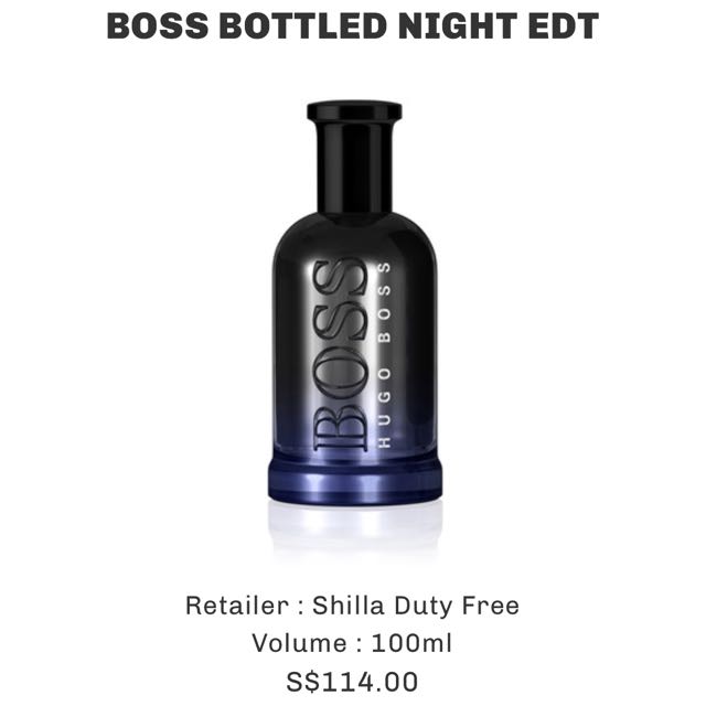 boss bottled night edt 100 ml
