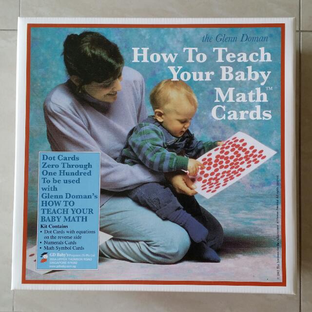Glenn Doman's How To Teach Your Baby Math Cards, Hobbies & Toys, Books