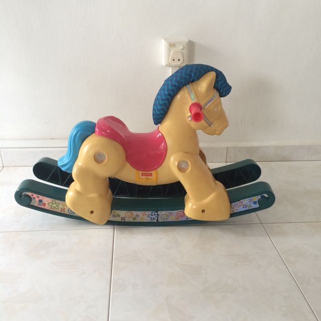 fisher price rocking horse plastic