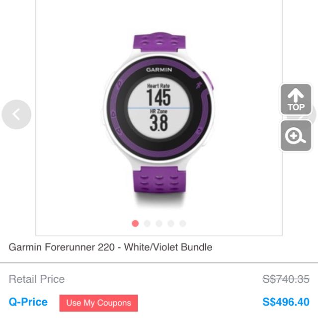 garmin forerunner 220 purple