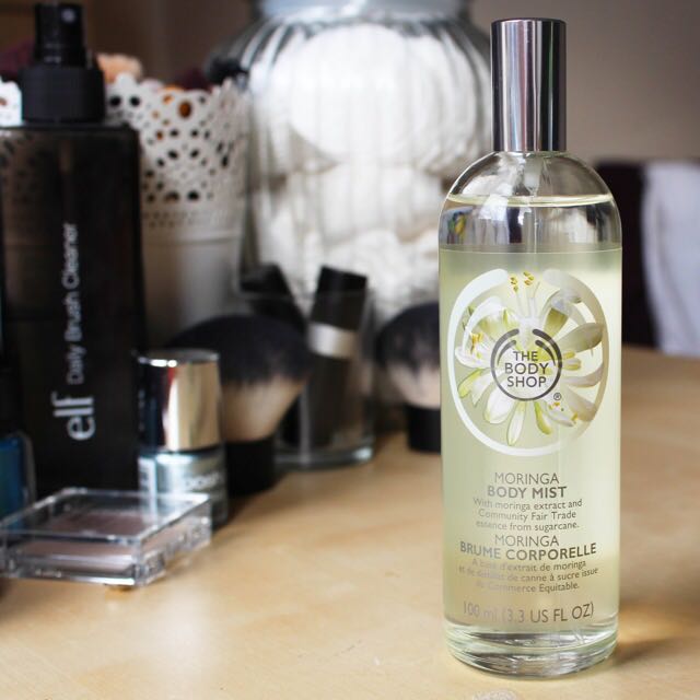 body mist body shop moringa