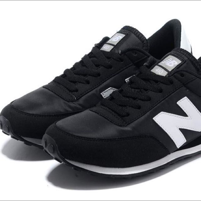new balance 410 trainers black and white