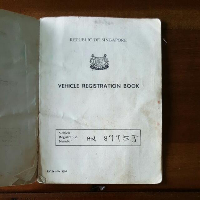 Vintage Log book / Vehicle Registration Book, Hobbies & Toys