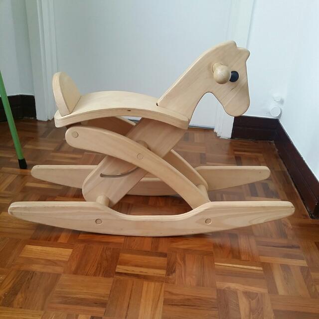 Wooden Rocking Horse Toys Games On Carousell