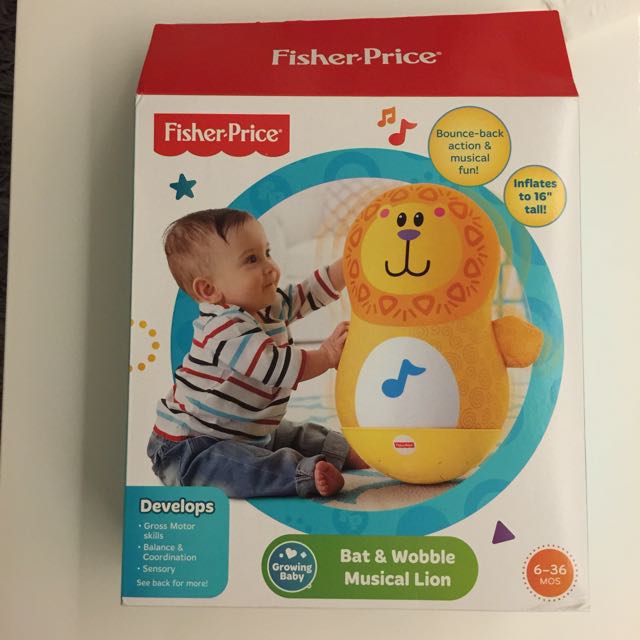 fisher price bat and wobble musical lion