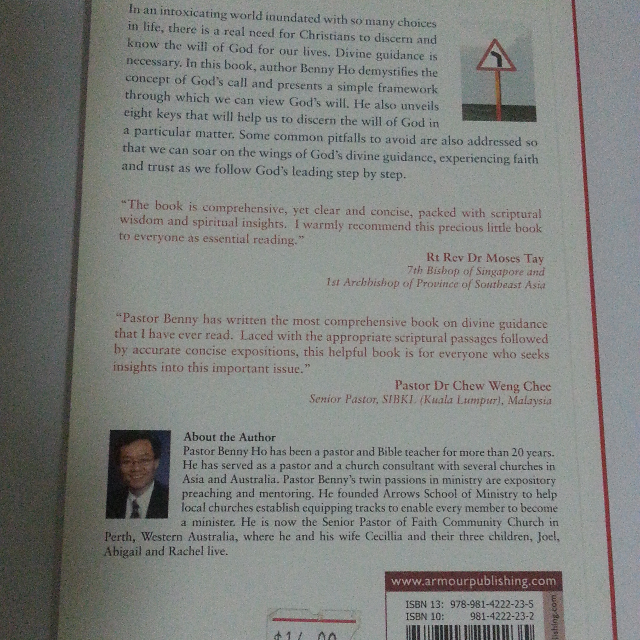 Discerning the Will of God by Pastor Benny Ho, Hobbies & Toys, Books ...