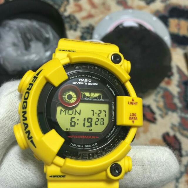 G shock frogman hot sale 30th anniversary yellow