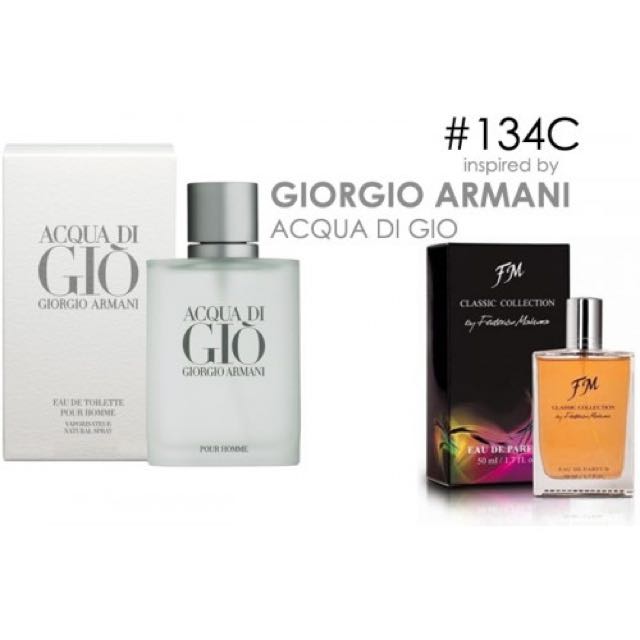 Parfum Fm 134c Giorgio Armani Acqua Di Gio Mens Fashion On Carousell