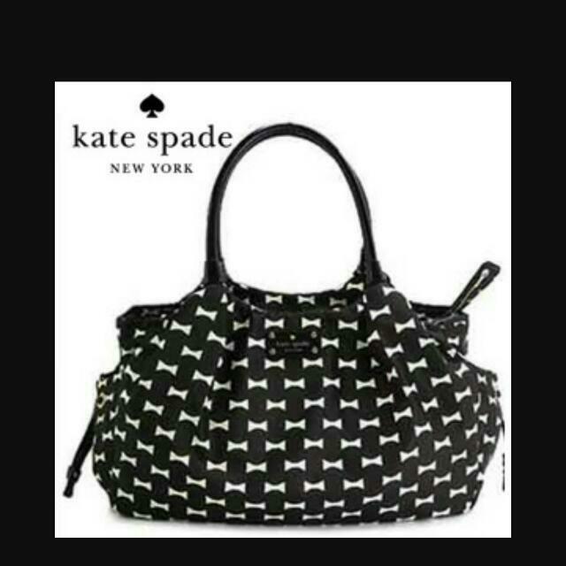 Kate spade bow diaper sale bag