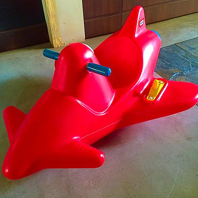 Little tikes airplane rocker deals