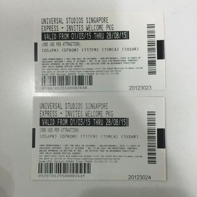 USS EXPRESS PASS EXPIRES 28/8, Tickets & Vouchers, Local Attractions